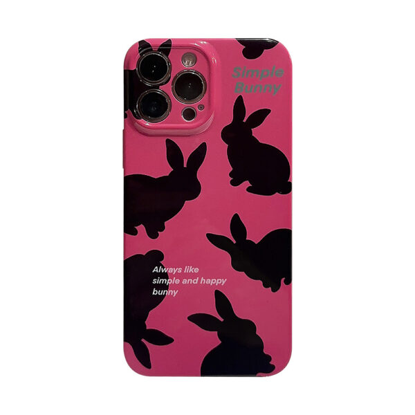 Apple iPhone 13 Serie Plastik Handyhülle Kaninchen Mode iPhone 13 Pro Max